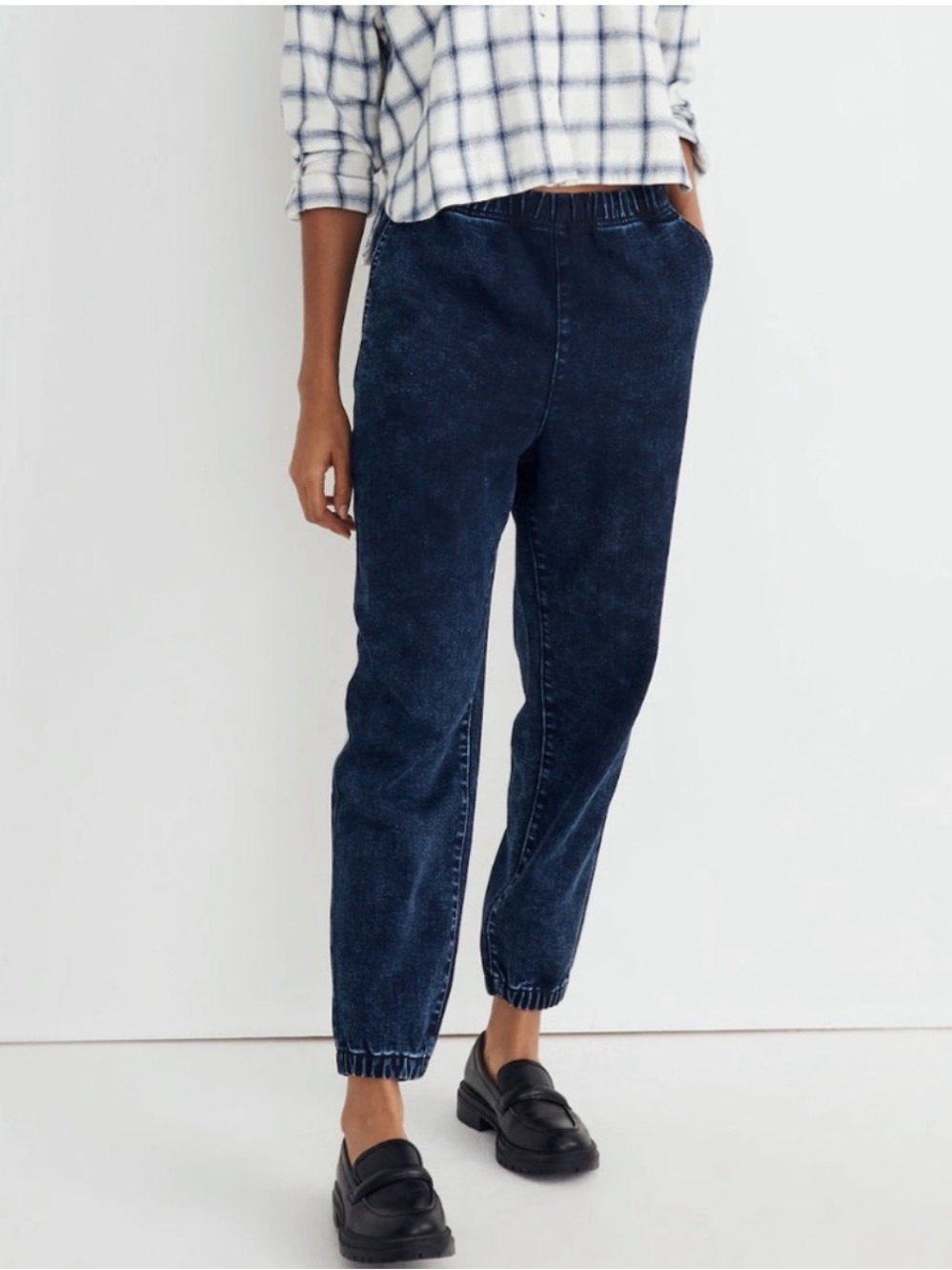 NWT Madewell Sweatpant Jeans in Gaines Wash XXL